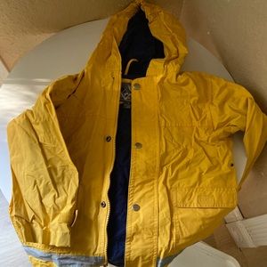 Yellow rain coat
